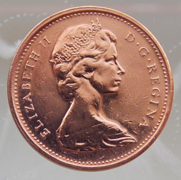Канада 1 цент  1972 год .